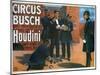 Reproduction of a Poster of 1907 Showing Houdini Prior to an Escape from a German Prison, 1975-German School-Mounted Giclee Print