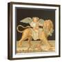 Reproduction of a Wall with Frescoes and Mosaics from the House of the Faun-Fausto and Felice Niccolini-Framed Giclee Print