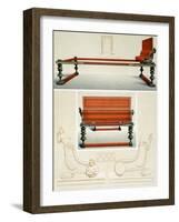 Reproduction of a Wooden Bed with Silver-Plated Bronze Decorations-Fausto and Felice Niccolini-Framed Giclee Print