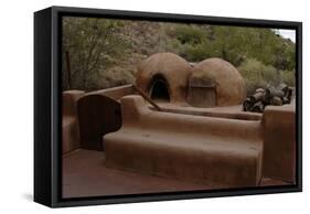 Reproduction of an Old Adobe Ovens for Making Bread, Petroglyph National Monument, United States-null-Framed Stretched Canvas