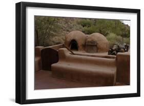 Reproduction of an Old Adobe Ovens for Making Bread, Petroglyph National Monument, United States-null-Framed Giclee Print