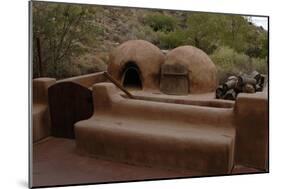 Reproduction of an Old Adobe Ovens for Making Bread, Petroglyph National Monument, United States-null-Mounted Giclee Print