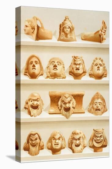 Reproduction of Antefixes in Terracotta, from the Houses and Monuments of Pompeii-Fausto and Felice Niccolini-Stretched Canvas