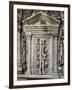 Reproduction of Decorated Door, Detail from Sarcophagus, Ancient Rome, Detail-null-Framed Giclee Print