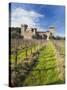 Reproduction of Italian Castle, Castello Di Amoroso Winery, Calistoga, Napa Valley, California, Usa-Walter Bibikow-Stretched Canvas