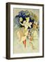 Reproduction of "La Danse," 1891-Jules Chéret-Framed Giclee Print