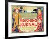 Reproduction of Poster Advertising'Morning Journal, a Modern Newspaper at a Modern Price, American-Louis John Rhead-Framed Giclee Print