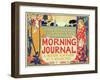 Reproduction of Poster Advertising'Morning Journal, a Modern Newspaper at a Modern Price, American-Louis John Rhead-Framed Giclee Print