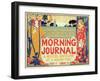 Reproduction of Poster Advertising'Morning Journal, a Modern Newspaper at a Modern Price, American-Louis John Rhead-Framed Giclee Print