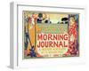 Reproduction of Poster Advertising'Morning Journal, a Modern Newspaper at a Modern Price, American-Louis John Rhead-Framed Giclee Print