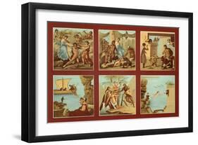 Reproduction of Some Frescoes Depicting Mythological Subjects-Fausto and Felice Niccolini-Framed Giclee Print