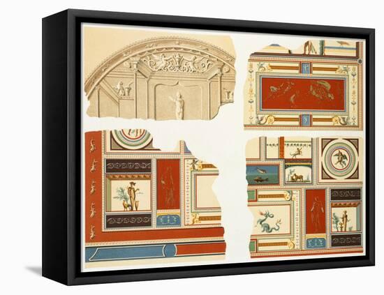 Reproduction of Some Frescoes-Fausto and Felice Niccolini-Framed Stretched Canvas
