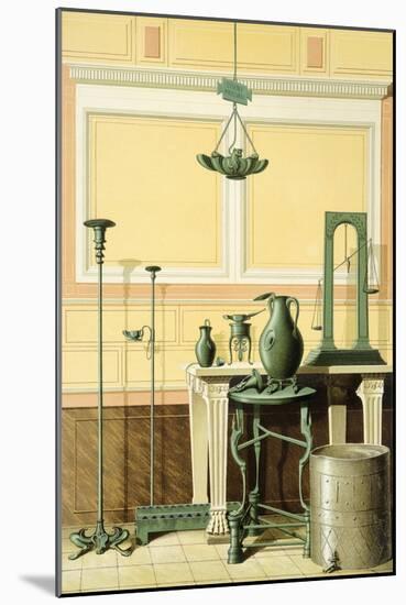 Reproduction of Some Tools, from the Houses and Monuments of Pompeii-Fausto and Felice Niccolini-Mounted Giclee Print