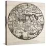 Reproduction of the Circular Ecumene, also known as Mappa Mundi Borgia or Tavola Di Velletri-null-Stretched Canvas