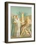 Reproduction of the Fresco Depicting Jupiter and Juno, from the Houses and Monuments of Pompeii-Fausto and Felice Niccolini-Framed Giclee Print