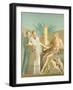 Reproduction of the Fresco Depicting Jupiter and Juno, from the Houses and Monuments of Pompeii-Fausto and Felice Niccolini-Framed Giclee Print