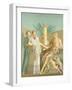 Reproduction of the Fresco Depicting Jupiter and Juno, from the Houses and Monuments of Pompeii-Fausto and Felice Niccolini-Framed Giclee Print