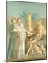 Reproduction of the Fresco Depicting Jupiter and Juno, from the Houses and Monuments of Pompeii-Fausto and Felice Niccolini-Mounted Giclee Print