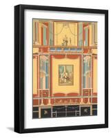 Reproduction of the Fresco Depicting the Wall of the Exedra-Fausto and Felice Niccolini-Framed Giclee Print