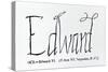 Reproduction of the Signature of Edward Vi-null-Stretched Canvas