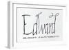 Reproduction of the Signature of Edward Vi-null-Framed Giclee Print