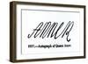 Reproduction of the Signature of Queen Anne-null-Framed Giclee Print