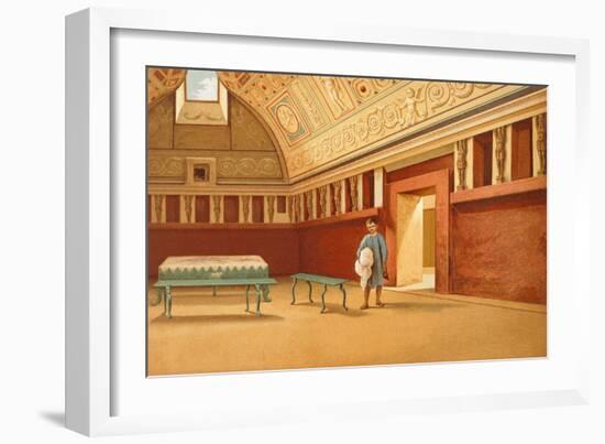 Reproduction of the Tepidarium of the Bath Complex Near Porta Stabiana-Fausto and Felice Niccolini-Framed Giclee Print