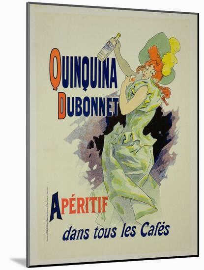 Reprodution of a Poster Advertising "Quinquina Dubonnet," 1895-Jules Chéret-Mounted Giclee Print