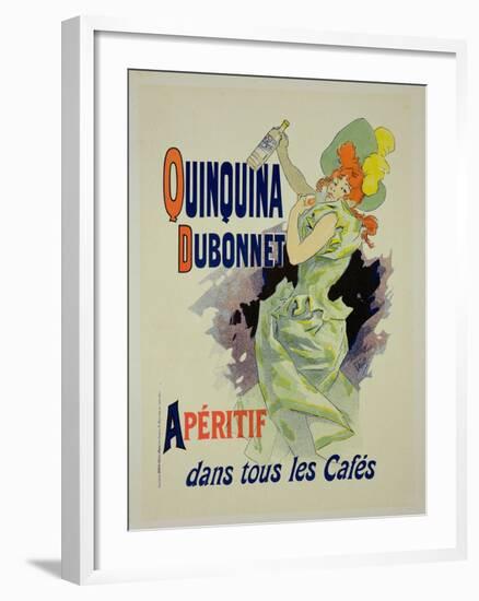 Reprodution of a Poster Advertising "Quinquina Dubonnet," 1895-Jules Chéret-Framed Giclee Print