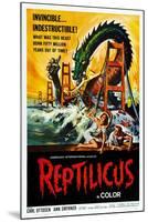 Reptilicus-null-Mounted Art Print