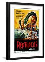 Reptilicus-null-Framed Art Print