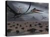 Reptoids Ride on the Backs of Quetzalcoatlus Using Telepathy-Stocktrek Images-Stretched Canvas