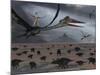 Reptoids Ride on the Backs of Quetzalcoatlus Using Telepathy-Stocktrek Images-Mounted Photographic Print