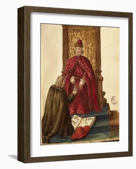 Republic Dignitary Swearing Loyalty to Venetian Doge-Jan van Grevenbroeck-Framed Giclee Print