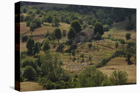 Republic of Albania. Cemetery Near Moscopole-null-Stretched Canvas