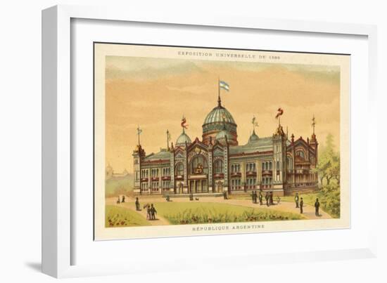 Republic of Argentina, Exposition Universelle 1889, Paris-null-Framed Giclee Print