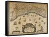 Republic of Genoa, Map, 1647-Jan Baptist Vrients-Framed Stretched Canvas