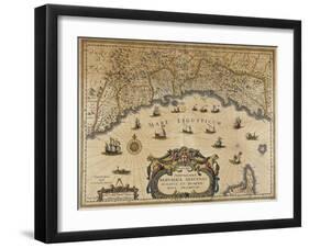 Republic of Genoa, Map, 1647-Jan Baptist Vrients-Framed Giclee Print
