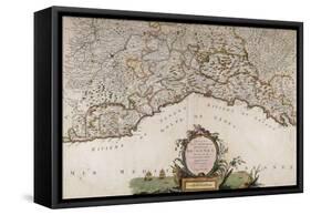 Republic of Genoa, Map from Universal Atlas, Venice, 1783-null-Framed Stretched Canvas