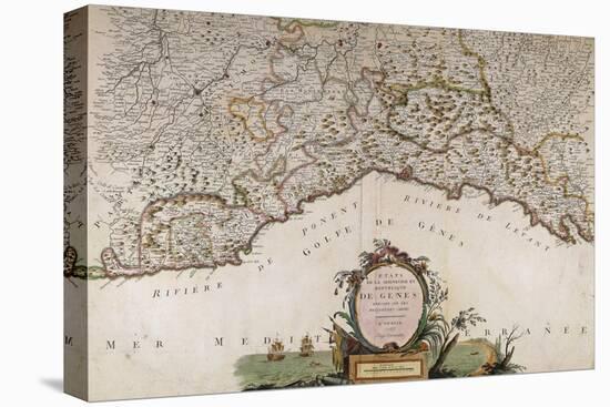 Republic of Genoa, Map from Universal Atlas, Venice, 1783-null-Stretched Canvas