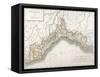 Republic of Genoa, Map-null-Framed Stretched Canvas