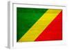 Republic of The Congo Flag Design with Wood Patterning - Flags of the World Series-Philippe Hugonnard-Framed Art Print