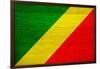 Republic of The Congo Flag Design with Wood Patterning - Flags of the World Series-Philippe Hugonnard-Framed Art Print