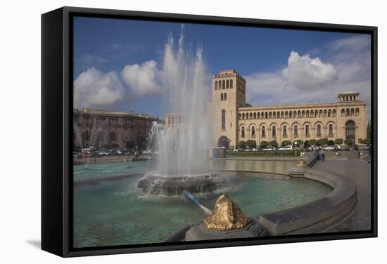 Republic Square, Yerevan, Armenia, Central Asia, Asia-Jane Sweeney-Framed Stretched Canvas