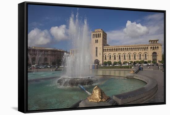 Republic Square, Yerevan, Armenia, Central Asia, Asia-Jane Sweeney-Framed Stretched Canvas