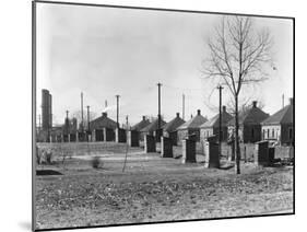 Republic Steel Company workers' houses and outhouses in Birmingham, Alabama, 1936-Walker Evans-Mounted Photographic Print
