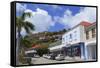 Republic Street in Gustavia-Richard Cummins-Framed Stretched Canvas