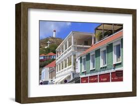 Republic Street in Gustavia-Richard Cummins-Framed Photographic Print