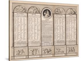 Republican Calendar, 1794-null-Stretched Canvas