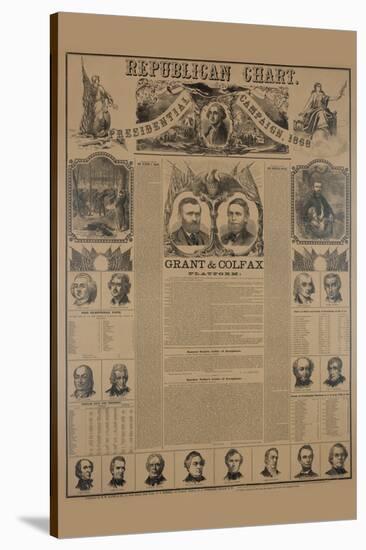 Republican Chart. Presidential Campaign, 1868-H. H. Lloyd-Stretched Canvas